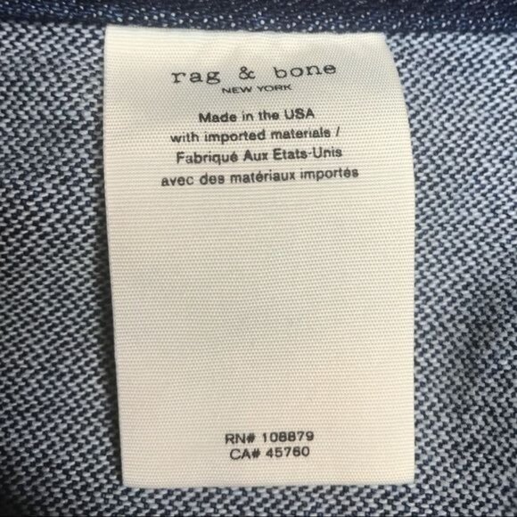 rag & bone Racer Zip-Front Denim Mini Skirt Zip Pockets Size 27 - Picture 10 of 15